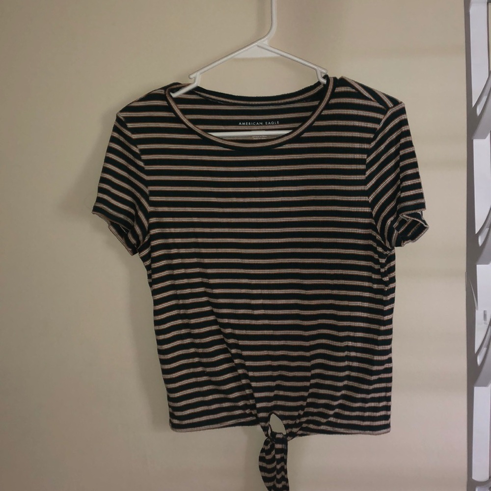 American eagle green/yellow/white top size:M